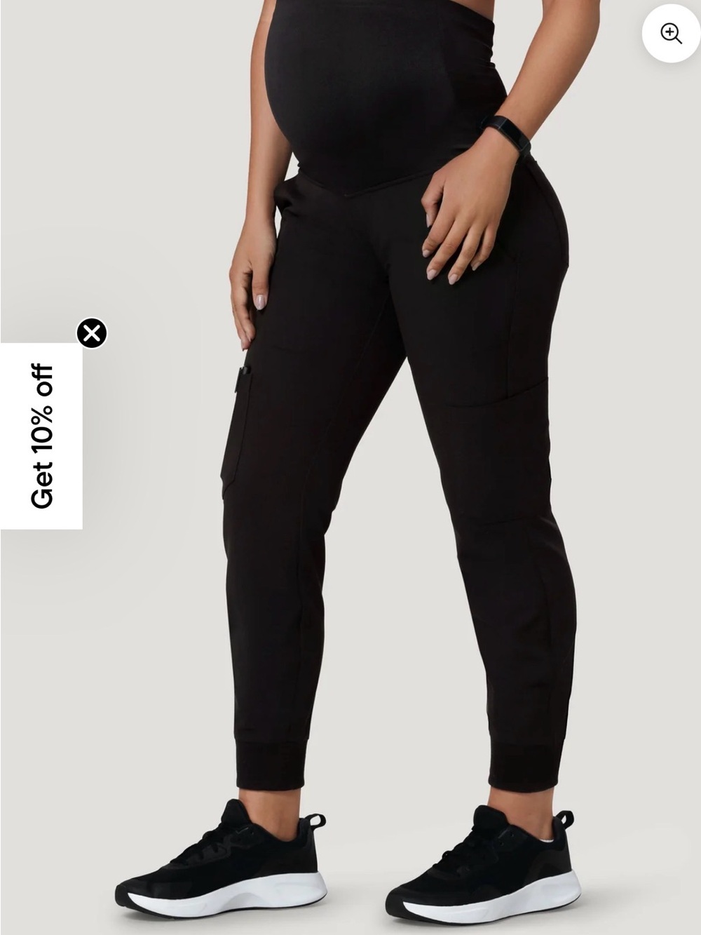 Maternity Black Jogger Track Pants